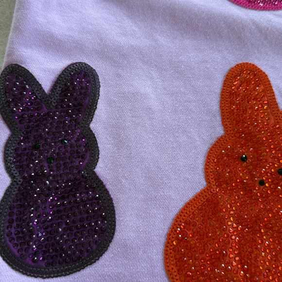 QUEEN OF SPARKLES -Multi Peep Kids Bunny Matching Set -Lavender size 6 - Picture 10 of 15